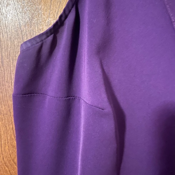 Worthington Dark Purple tank with large ruffle. Size 1X. - Picture 6 of 6